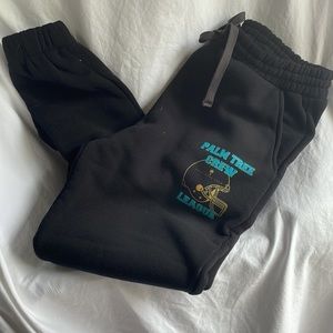 Palm tree crew league black sweatpants XL